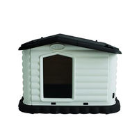 Produktbild von M-PETS Schloss Dog House Hundehütte aus Kunststoff in Beige und Weiß