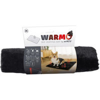 Produktbild von M-PETS Selbstheizende Hundematte und Katzenkissen aus Plüsch in Schwarz XL