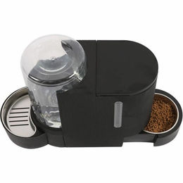 M-PETS Smarter Futterautomat Automatischer Futterspender aus Kunststoff Schwarz – Bild 1 von 2