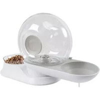 Produktbild von M-Pets Snail Combi Futter- und Wasserspender aus Kunststoff in Weiß