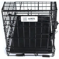 Produktbild von M-Pets Transportbox Reisebank mit 2 Türen Größe L Schwarz 91,5 x 58,5 x 63,5 cm
