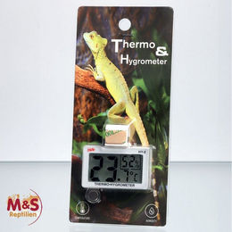 Produktbild von M&S Digitales Thermo-Hygrometer für Reptilien Terrarien in Weiß