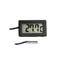 Produktbild von M&S Reptilien Digitales Thermometer mit Fühler schwarz eckig aus Kunststoff