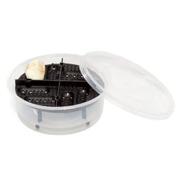 M&S Reptilien Eiablagebehälter GEO klein transparent aus Kunststoff inklusive Becher – Bild 1 von 2