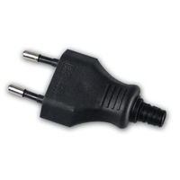 Produktbild von M&S Reptilien Flachstecker 2adrig 230 Volt 2.5 A mit Schraubanschluss