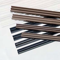 Produktbild von M&S Reptilien Glasführungsprofil Schwarz für 6 mm Glas 1m Stück - 1 m