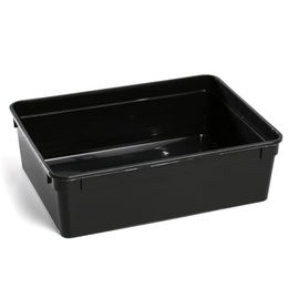 Produktbild von M&S Reptilien Hartschalen-Box aus Kunststoff Schwarz Größe L 24x18x7,5 cm ohne Deckel
