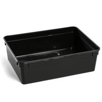 Produktbild von M&S Reptilien Hartschalen-Box aus Kunststoff Schwarz Größe L 24x18x7,5 cm ohne Deckel