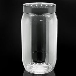 Produktbild von M&S Reptilien Klarsichtleerdose rund mit Schraubdeckel aus Kunststoff 1000 ml transparent - 1000 ml