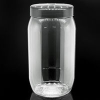 Produktbild von M&S Reptilien Klarsichtleerdose rund mit Schraubdeckel aus Kunststoff 1000 ml transparent - 1000 ml