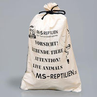 Produktbild von M&S Reptilien Stofftasche für Schlangen weiß Größe S