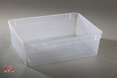 Produktbild von M&S Reptilien Terrarium Kunststoffbox transparent groß 24x18x7,5 cm ohne Deckel