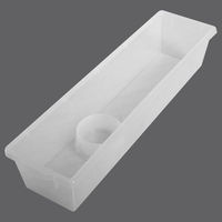 Produktbild von M&S Reptilien Wanne transparent aus Kunststoff mit Wasserschalen Halterung 462x125x87,5mm