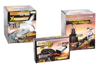 M&S Reptilien X-Reptile Tageslichtlampen Set 150 Watt für Reptilien wie Bartagamen und Leguane inklusive Vorschaltgerät und Lampenfassung - 150 m – Bild 1 von 2