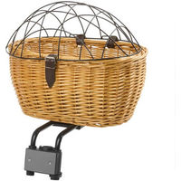 Produktbild von M-Wave BA Pet Fahrradkorb aus Weide für Hunde und Katzen bis 15 kg Braun