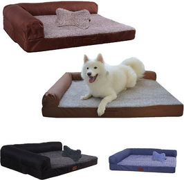 Produktbild von M-Diamant Orthopädisches Hundebett und Katzenbett Plüsch Rutschfest Atmungsaktiv