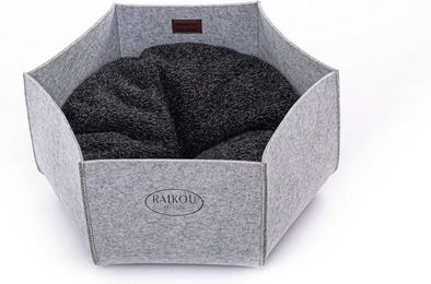 Produktbild von M-Diamant Tierkorb Katzenbett aus Filz mit weichem Kissen – Kuscheliger Rückzugsort, Aus 5 mm dickem Filz, Kuscheliger Rückzugsort