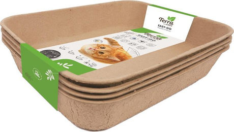 M-Pets Easy-Go Eco Einweg-Katzentoilette – Bild 1 von 2