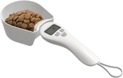 M-Pets Poppy Schaufel mit Gewichtssensor - 29 x 9,4 x 5 cm - Weiß – Bild 1 von 4