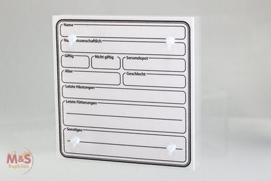 Produktbild von M&S Reptilien Terrarienschild