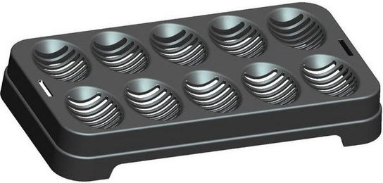 Produktbild von M&S Reptilien Terrarium Eiablage Schwarz Kunststoff