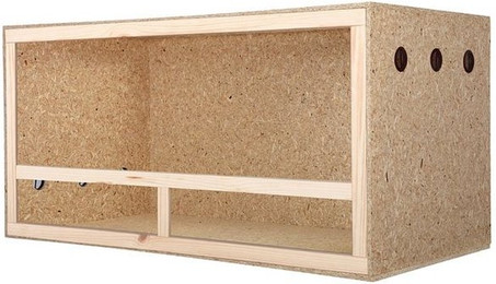 Produktbild von M&S Reptilien Terrarium Holzterrarium 100x50x50 cm mit seitlicher Belüftung