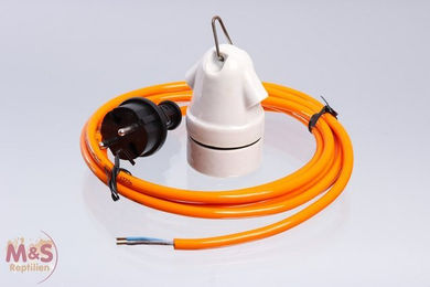 Produktbild von M&S Reptilien Terrarium Keramikfassung mit Kabel
