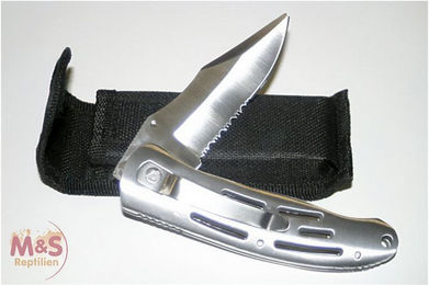 Produktbild von M&S Reptilien Terrarium Klappmesser, ca. 19,5cm