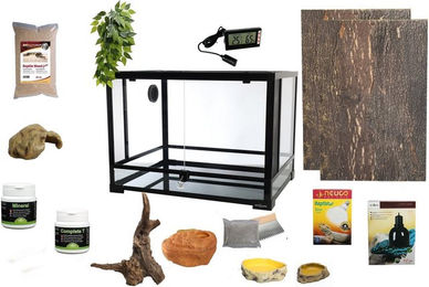 Produktbild von M&S Reptilien Terrarium Komplettset: Für Chamäleons