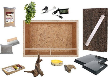 Produktbild von M&S Reptilien Terrarium Komplettset für Kornnattern 120cm