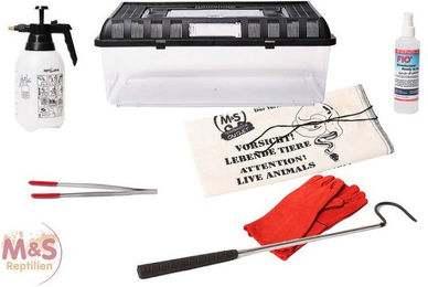 Produktbild von M&S Reptilien Terrarium Königspython Handlingset