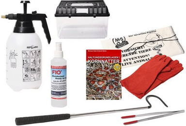 Produktbild von M&S Reptilien Terrarium Kornnatter Handlingset - 2 l