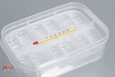 Produktbild von M&S Reptilien Terrarium Mini Brüter Eiablagebehälter mit Thermometer