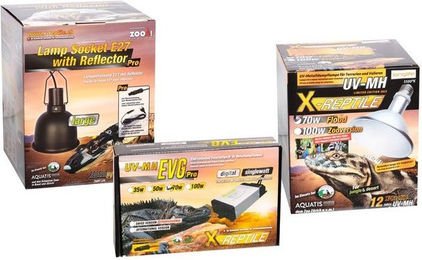 Produktbild von M&S Reptilien Terrarium X-Reptile 70 Watt FLOOD Set