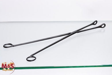 Produktbild von M&S Reptilien Zange groß schwarz mit runden Greifenden