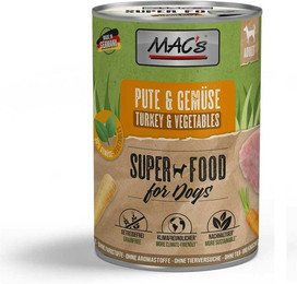 Produktbild von MAC's 12x400g Pute&Gemüse Hundenassfutter