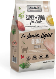 Produktbild von MAC's Cat 7+ Senior/Light Katzentrockenfutter Sparpaket 2 x 1,5 Kilogramm