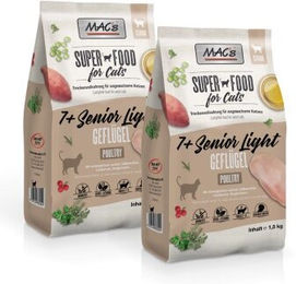 Produktbild von MAC's Cat +7 Senior Trockenfutter Light Geflügel - 2 x 1,5 kg