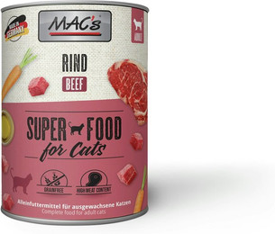 Produktbild von MAC's Cat 800g Dose Katzennassfutter Sparpaket 12 x 800 Gramm Rind