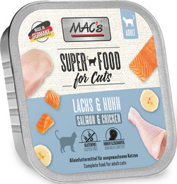 Produktbild von MAC's Cat 85g Schale Katzennassfutter Sparpaket 32 x 85 Gramm Lachs & Hühnchen