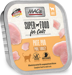 Produktbild von MAC's Cat 85g Schale Katzennassfutter Sparpaket 32 x 85 Gramm Pute Pur