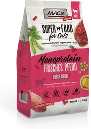 Produktbild von MAC's Cat Adult Monoprotein Pferd Katzentrockenfutter Sparpaket 2 x 1,5 Kilogramm