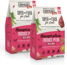 Produktbild von MAC's Cat Adult Trockenfutter Mono frisches Pferd - 2 x 7 kg
