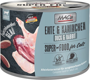 Produktbild von MAC's Cat Feinschmecker Menü Ente und Kaninchen - 6 x 200 g