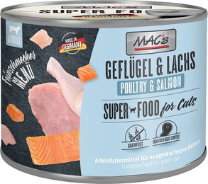 Produktbild von MAC's Cat Feinschmecker Menü Geflügel & Lachs - 6 x 200 g