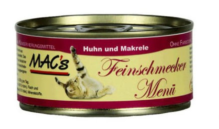 Produktbild von MAC's Cat Feinschmecker Menü Huhn & Makrele - 6 x 200 g