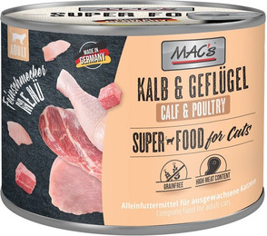 Produktbild von MAC's Cat Feinschmecker Menü Kalb und Geflügel 12x200g