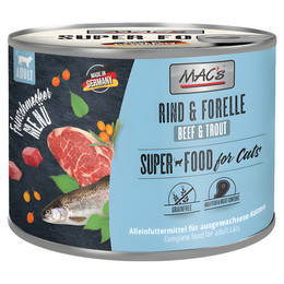 Produktbild von MAC's Cat Feinschmecker Rind & Forelle - 6 x 200 g