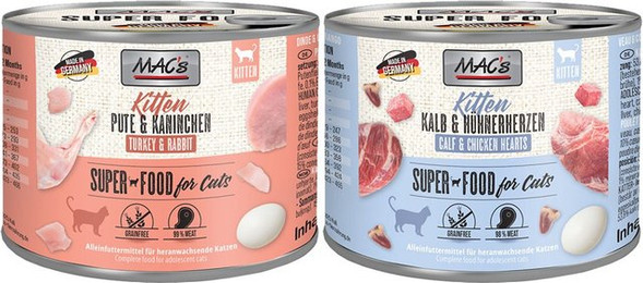 Produktbild von MAC's Cat Fleischmenü Kitten Mixpaket 12x200g