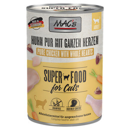 Produktbild von MAC's Cat Huhn mit ganzen Geflügelherzen - 6 x 400 g